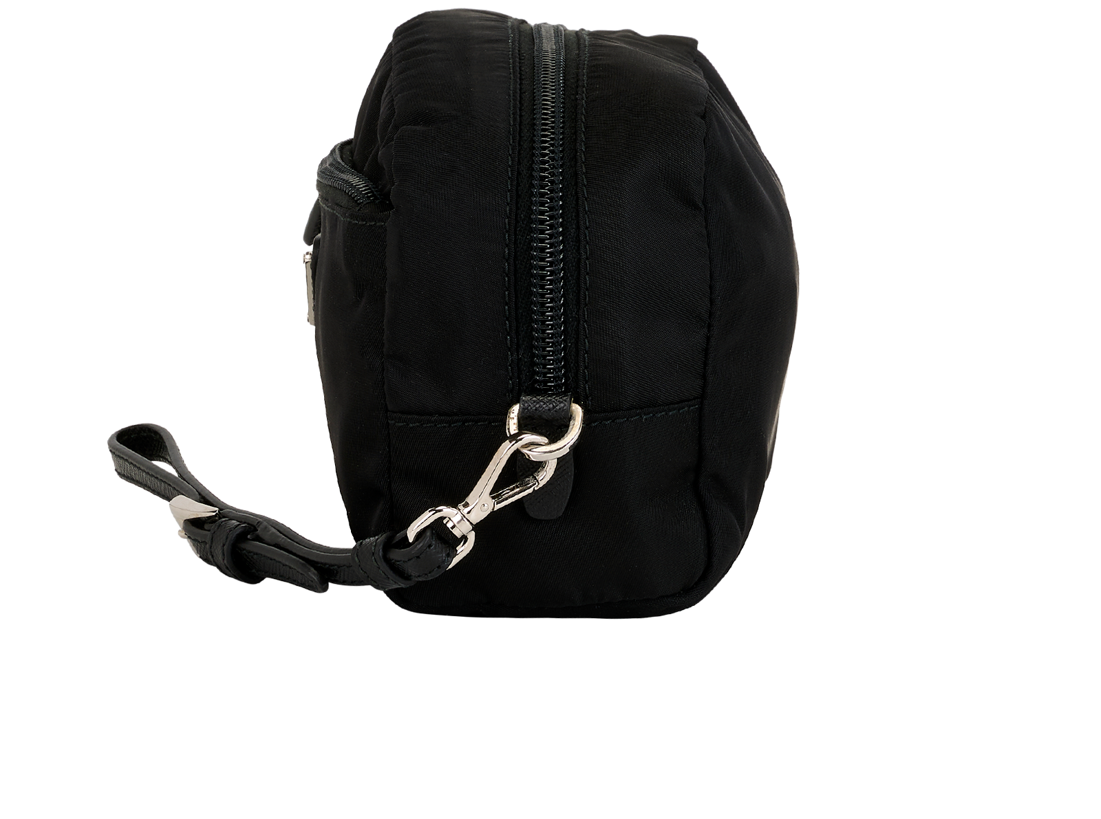 Prada Wristlet Pouch, &pound;320, Accessories, Black, Nylon, Bottom view